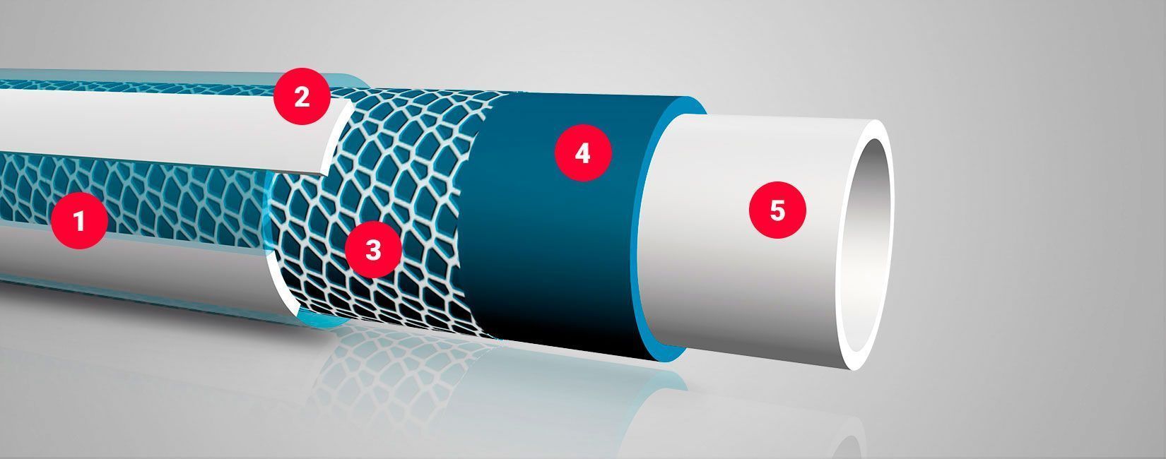 MANGUERA AZUL SKYHOSE 15MM. ROLLO 50MTS.