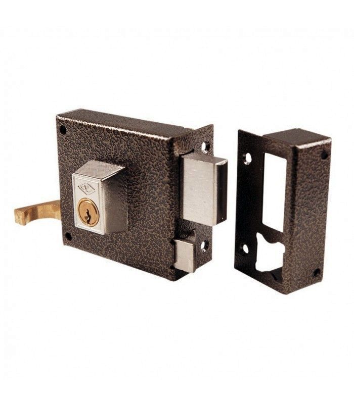 CERRADURA CVL ESMALTADA 1125AR10 IZQUIERDA CILINDRO REDONDO
