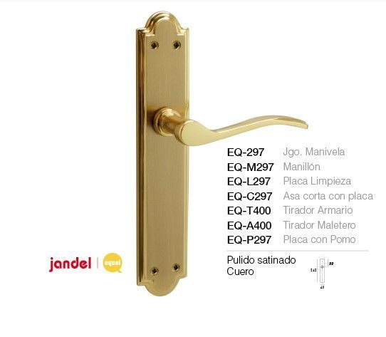 MANIVELA EQ297 LATONADA BRILLO JANDEL.