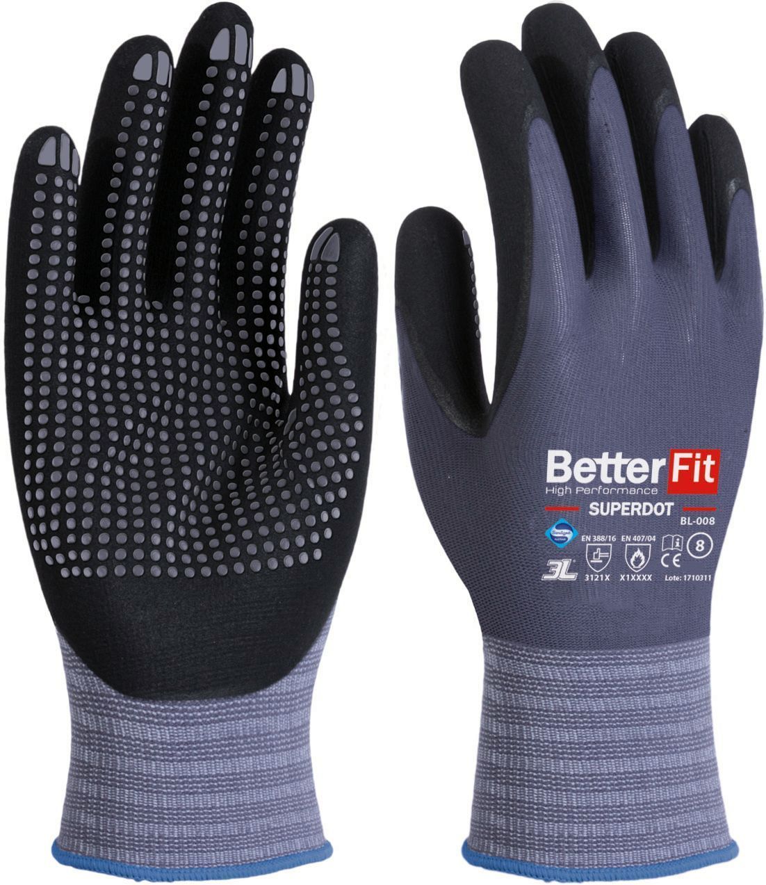 GUANTES BETTERFIT SUPERDOT T 8 (12U)
