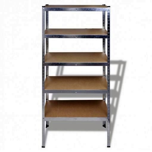 ESTANTERIA GALVANIZADA 7H 5 BALDAS 180X90X40CMS