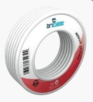 CABLE ELECT.MANG. 2X1'00MM. 10MTS.BLANCO